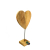 Serce z drewna mango na podstawie XL 60cm